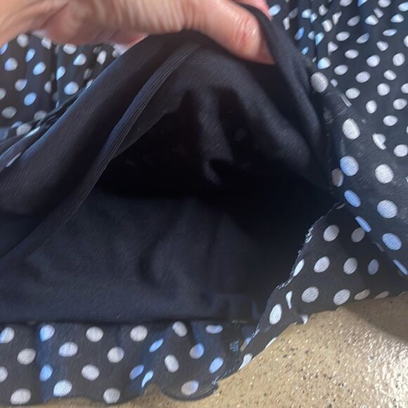 Venezia black white polka dot mesh tank top - Picture 5 of 12